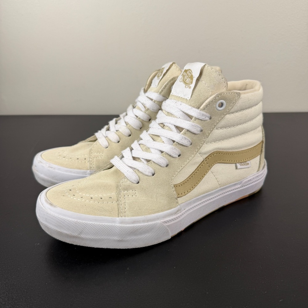 Vans Angie Marino Sneakers Mens 6 Antique Taupe Beige High Top Lace-Up Casual